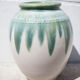 Ceramic pot, jar, glazed planter, vintage pot cover, decoration