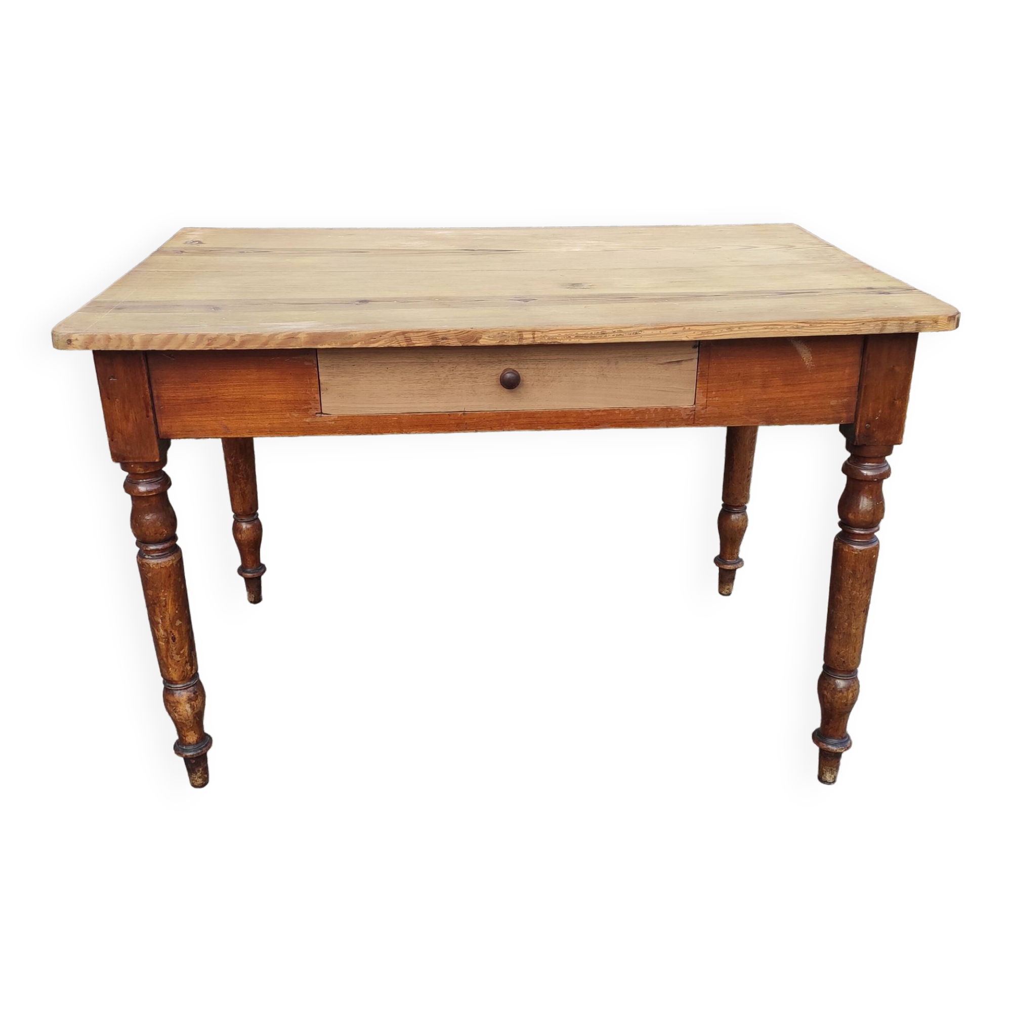 Antique solid wood bistro table