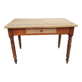 Old solid wood bistro table