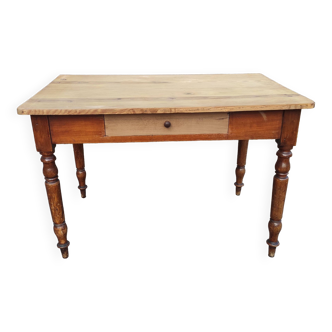 Old solid wood bistro table
