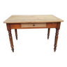 Ancienne table de bistrot bois massif