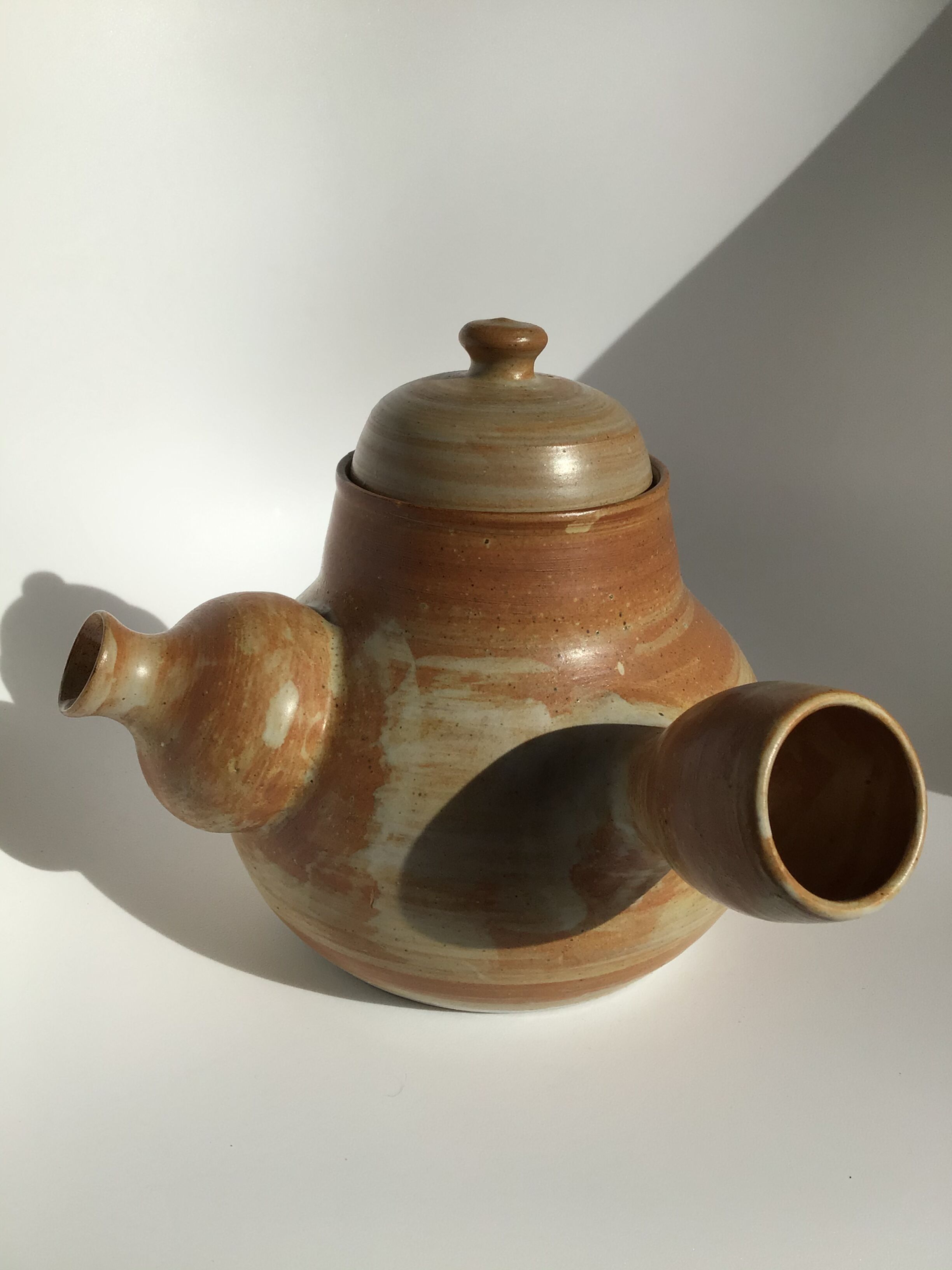 Artisanal sandstone teapot large original size