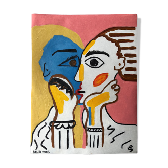 Acrylic painting apartment décor