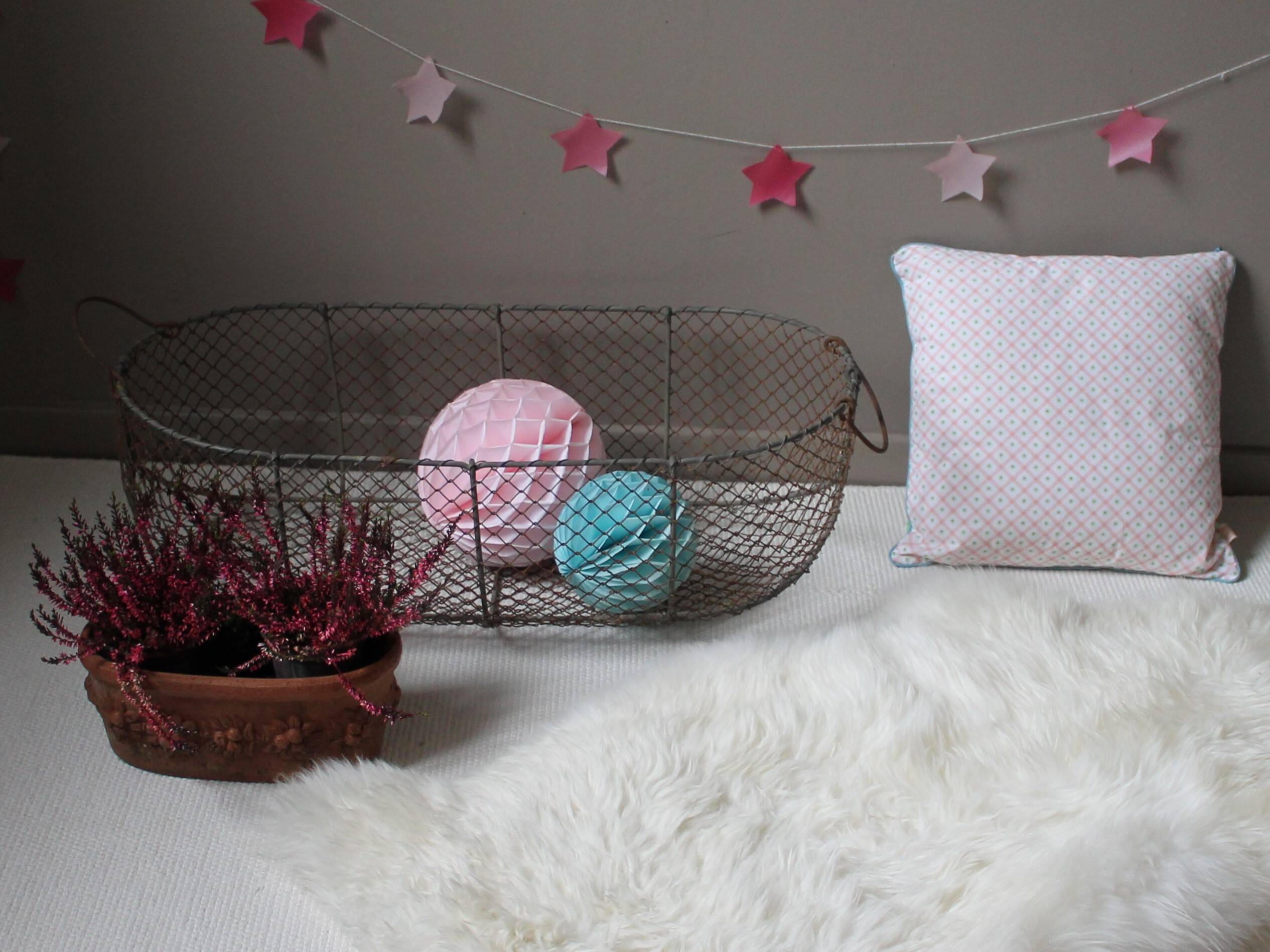 Vintage wire basket