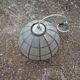 Suspension of old lampshade in mother-of-pearl and brass