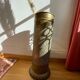 Gold metal umbrella stand