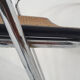 Set of four chrome and cane bar stools, 1970's