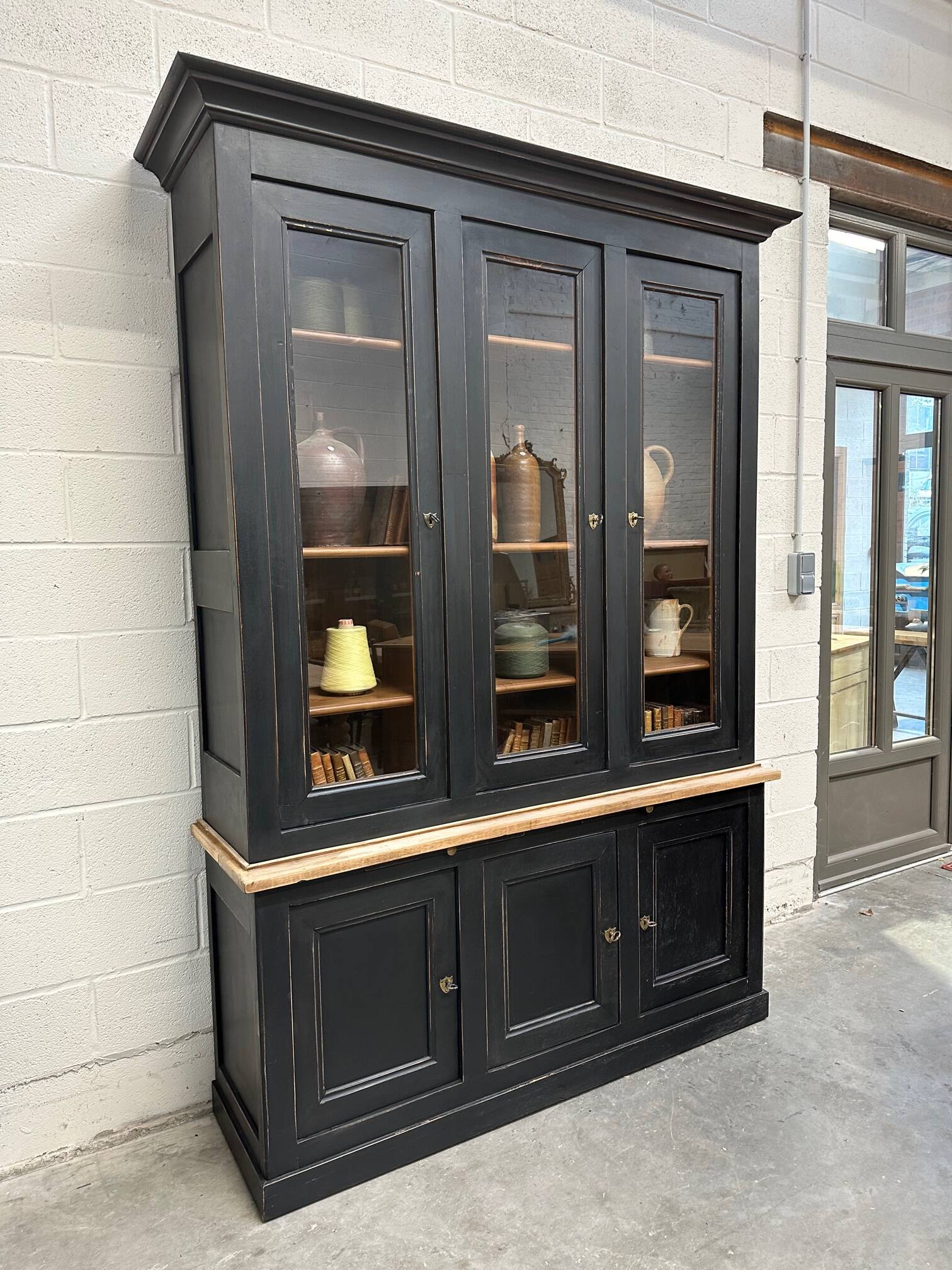 Large patinated store furniture