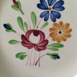 Trio of K&G Lunéville soup plates – Chantilly model, hand-painted