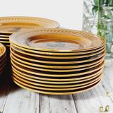 Set of plates of Gien decoration rooster