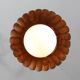 Vintage metal and opaline flower pendant lamp