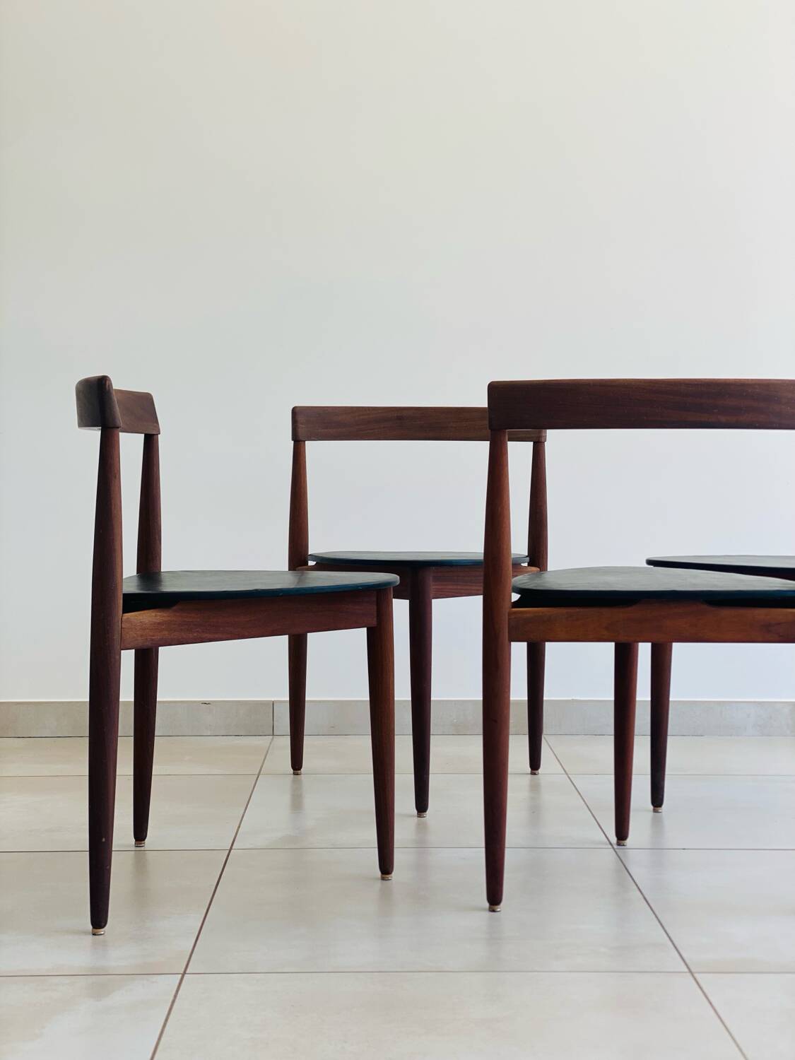 Set of 4 vintage Hans Olsen chairs for Frem Røjle Denmark