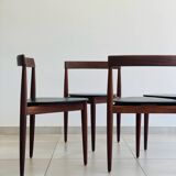 Set of 4 vintage Hans Olsen chairs for Frem Røjle Denmark