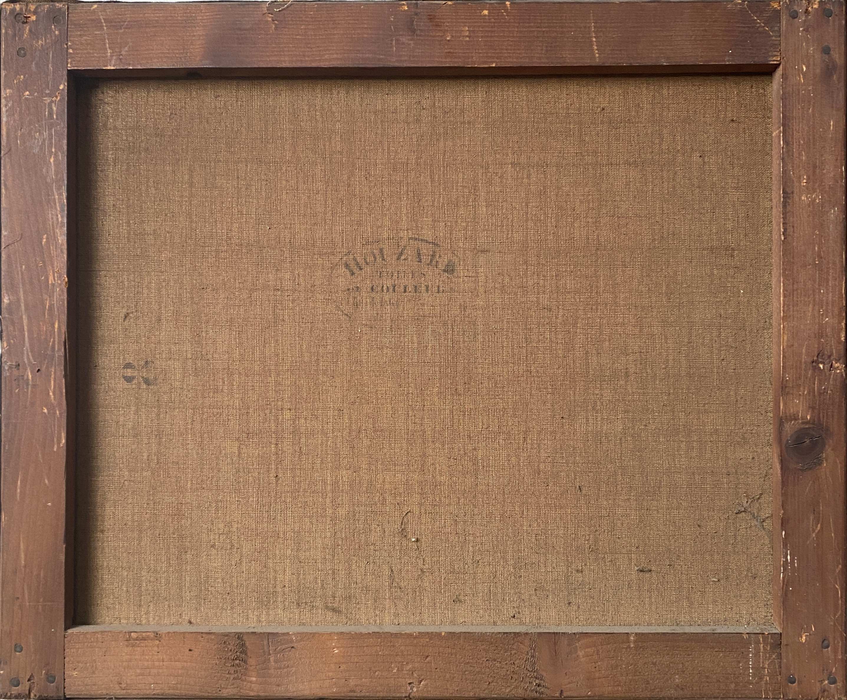 Painting "Still life Books and glasses" HST signed Marguerite Hain XIX° century