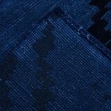 7x10 Navy Blue & Black Turkish Kilim Rug, 204x296Cm
