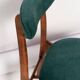 Green velvet Mid-Century chair designed by Rajmund Hałas, Poland, 1960s.