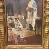 Painting on oriental canvas
