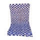 70s-style white checkerboard berber carpet in style 250 X 150