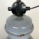 Large Grey Enamel Industrial Factory Lamp from Elektrosvit, 1960s