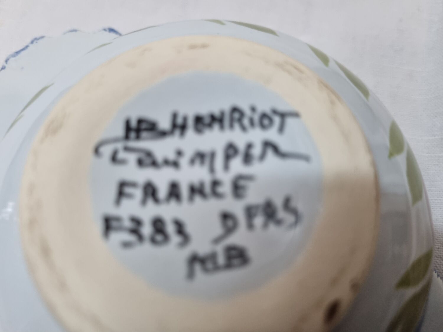 Henriot Quimper ear bowls 1960 to 1992