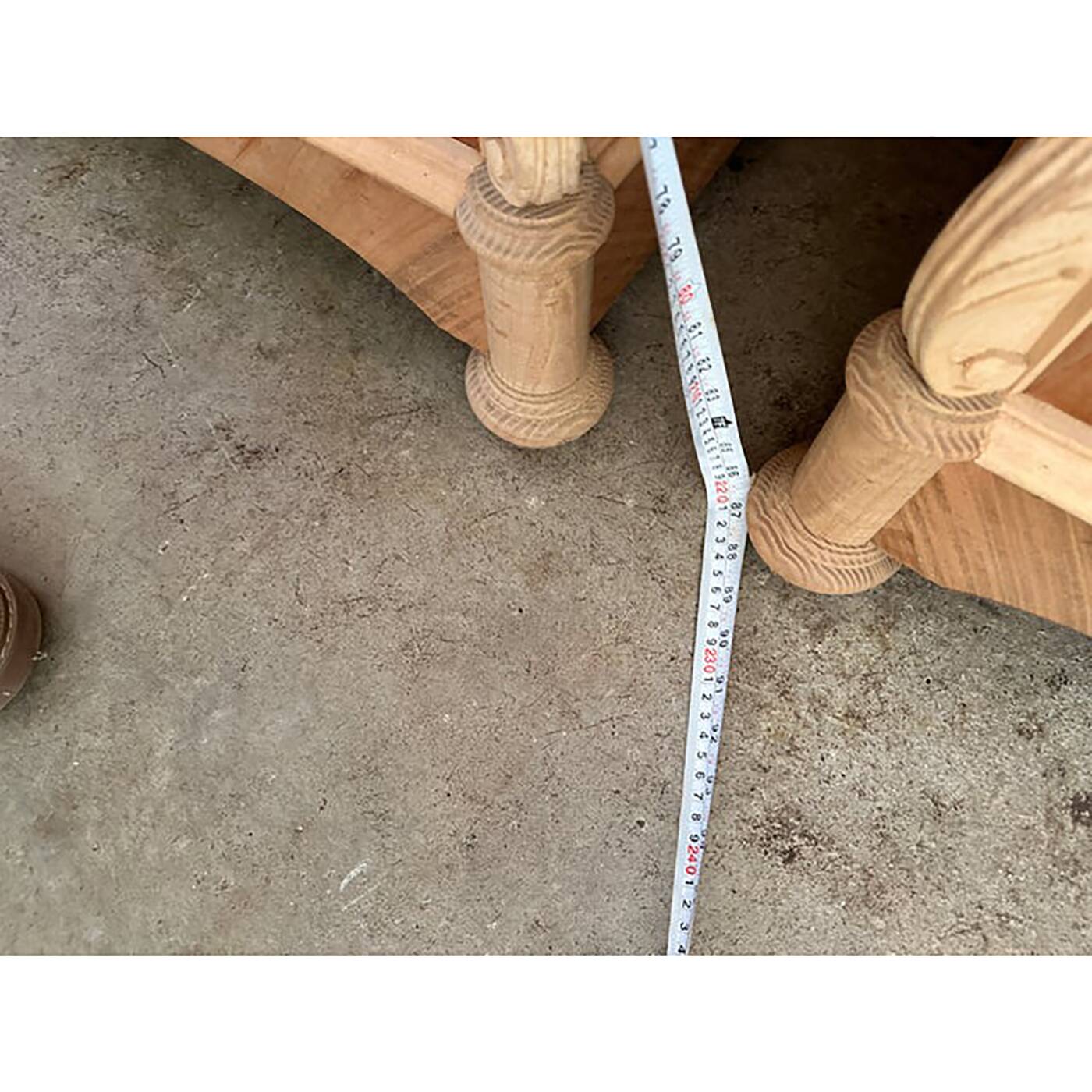 Walnut Cupboard With Cherry Inlays in Natural Raw Wood