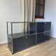 USM Haller sideboard in Anthracite Grey and Graphite Black