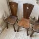 Chaises chêne massif chapo savoyarde art populaire
