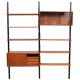 Poul Cadovius Royal wall system 2 Cabinets 6 shelves 1960s