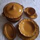 Ochre raviers and sauce bowls from Haute Provence earthenware