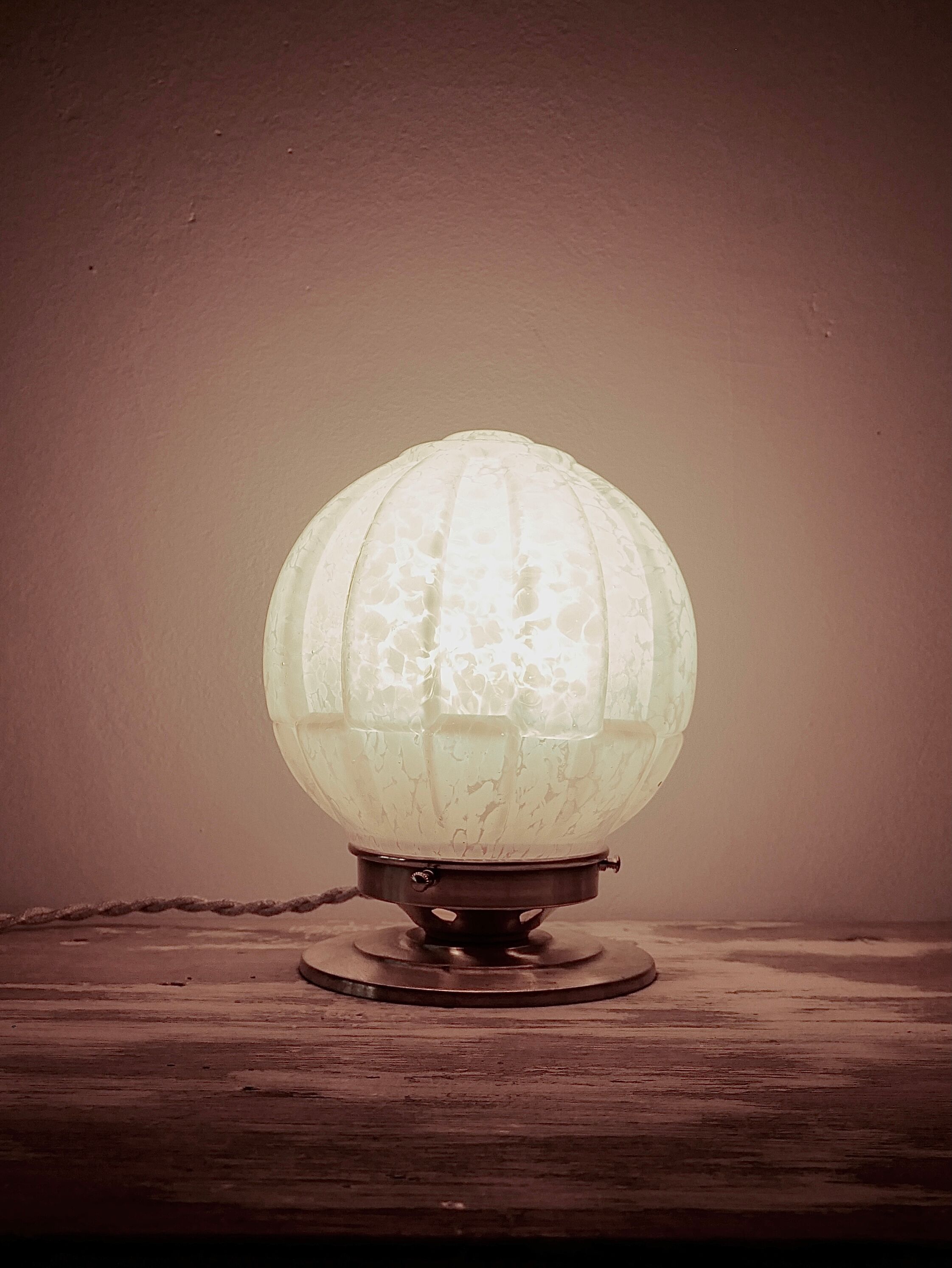 Pink Clichy glass lamp