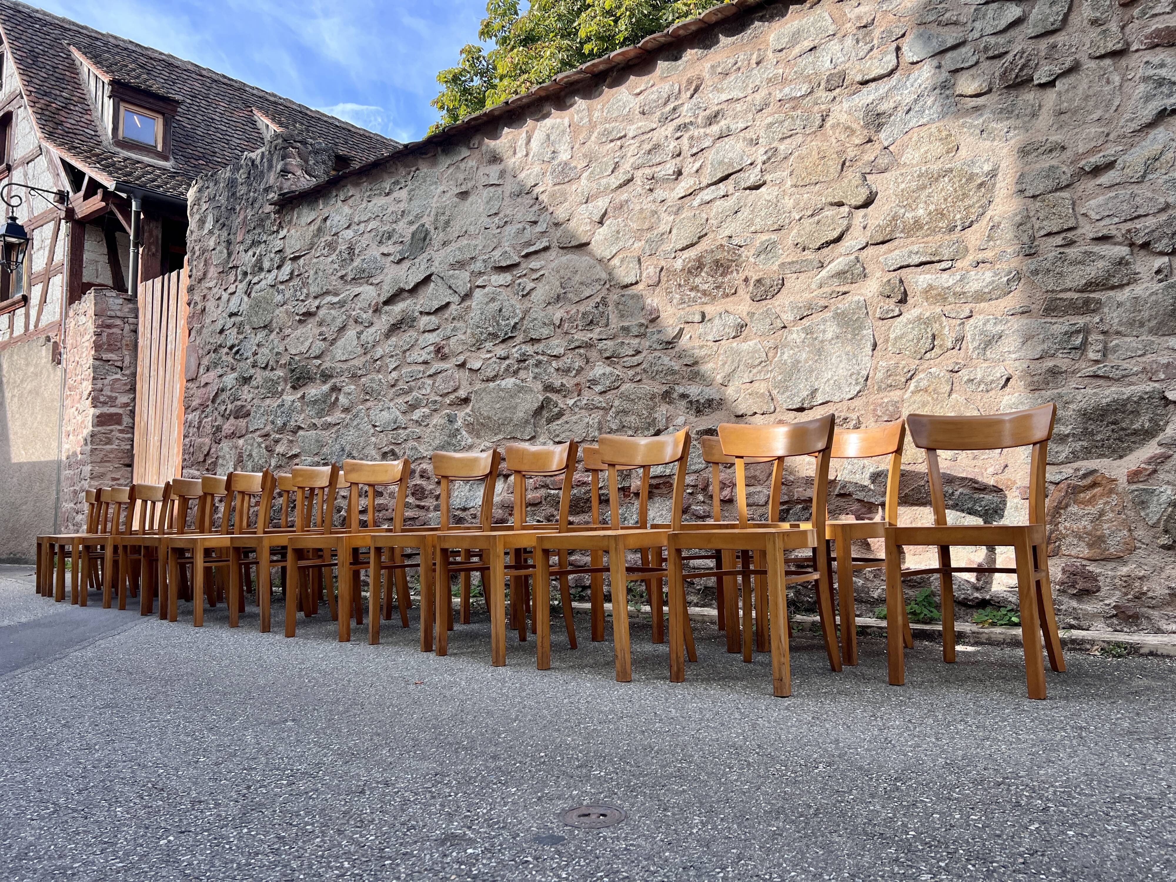 Fischel Thonet Baumann style bistro chair series