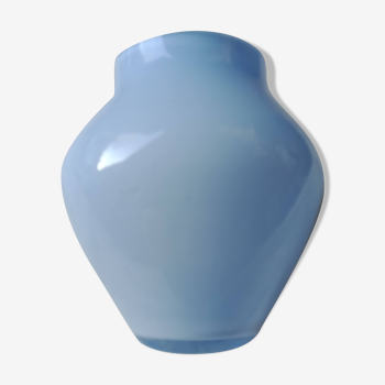 blue opaline vase Villeroy and Bosh