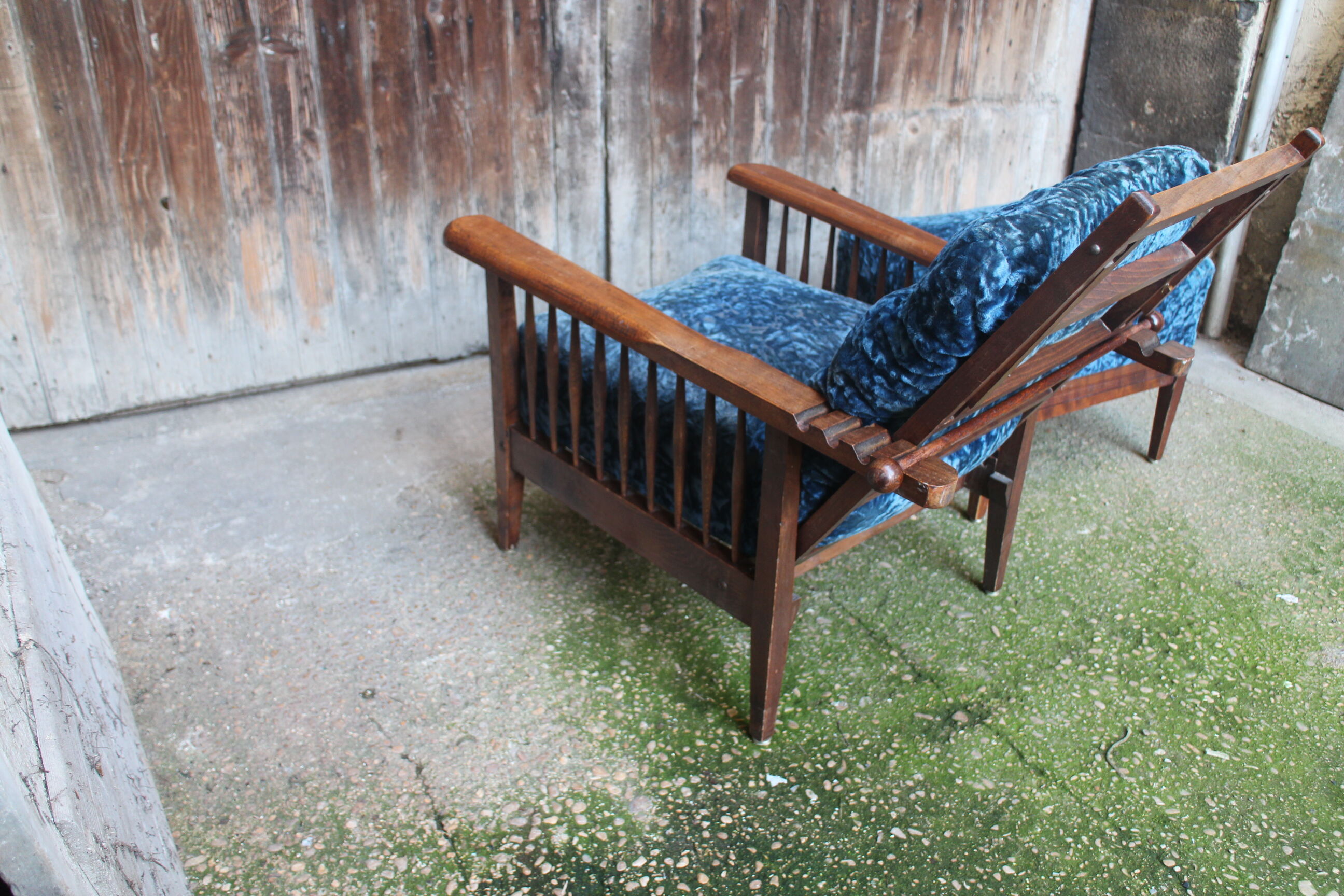 Morris "Potacol" armchair and footrest