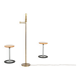 1980s patinated brass reading lamp