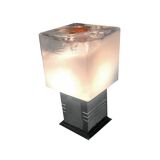 Vintage Bedside Lamp • Cubic • Gaetano Sciolari • 1969