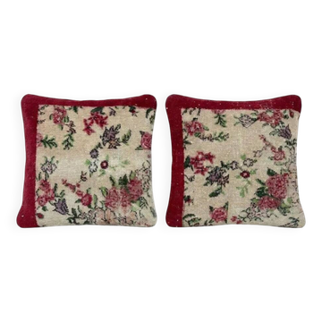 Set of 2 vintage Turkish cushion covers 61x61 cm