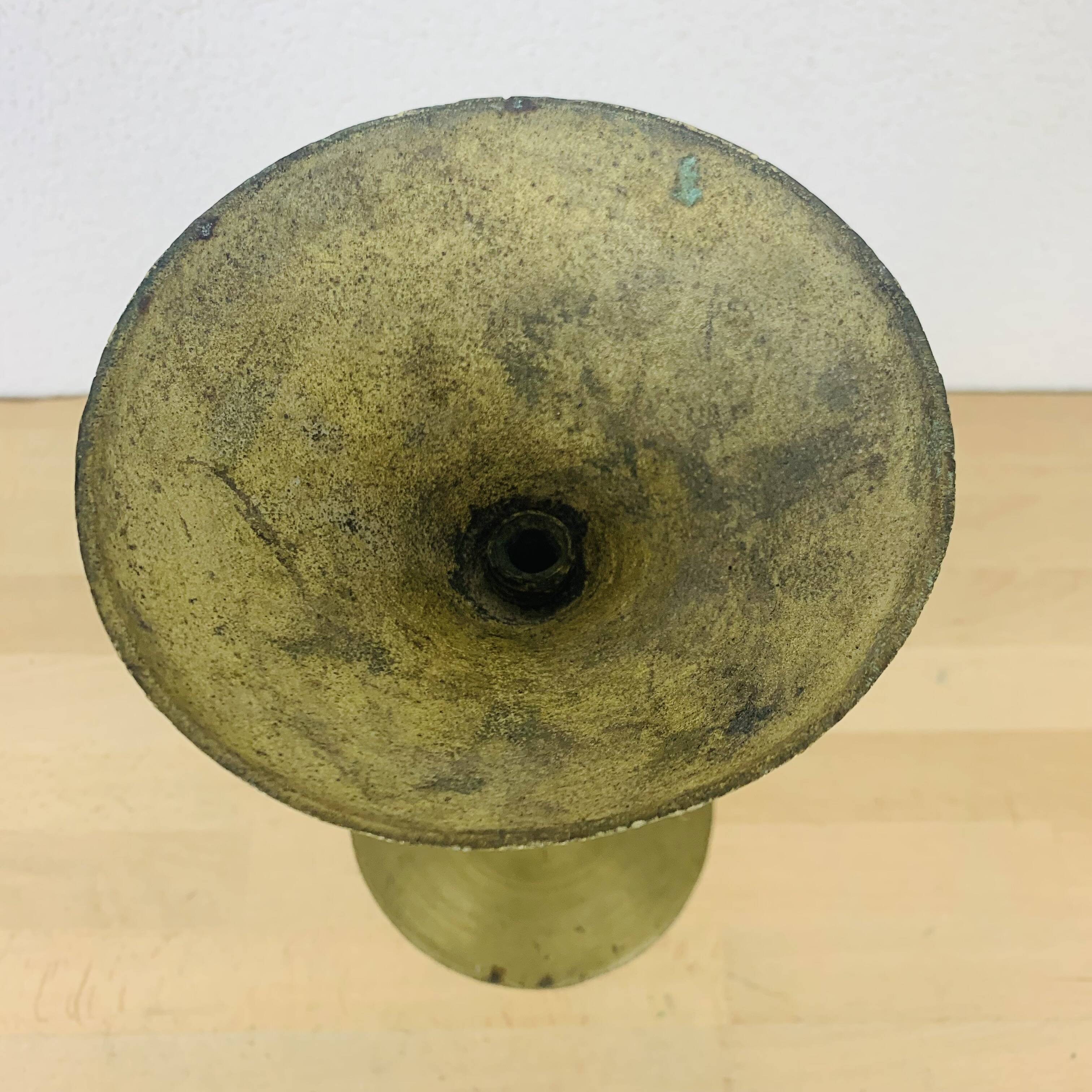 Brass candle holder 37 cm XXL