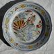 Antique decorative plate IB Quimper with polychrome floral decoration D24