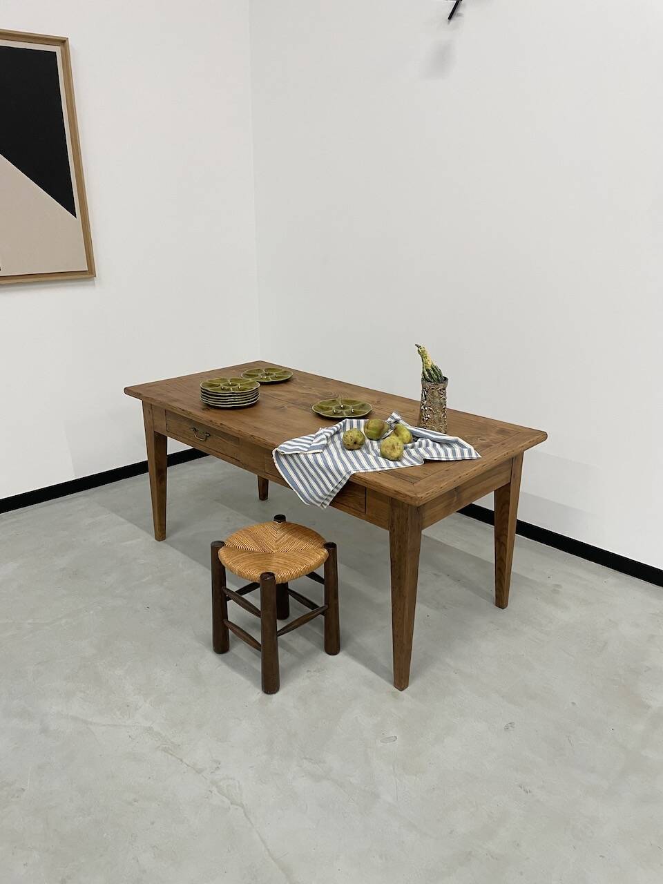 Pine farm table 165 cm