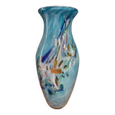 Vase en authentique verre soufflé silice création Biot XXe