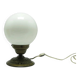 Art Deco table lamp, white glass, Poland, 1930s.