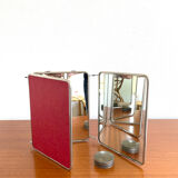 Miroir de barbier triptyque