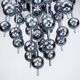 Italian Chrome Chandelier with Spherical Elements, 1970s