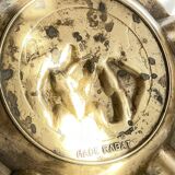 Large Vintage Solid Brass Ashtray