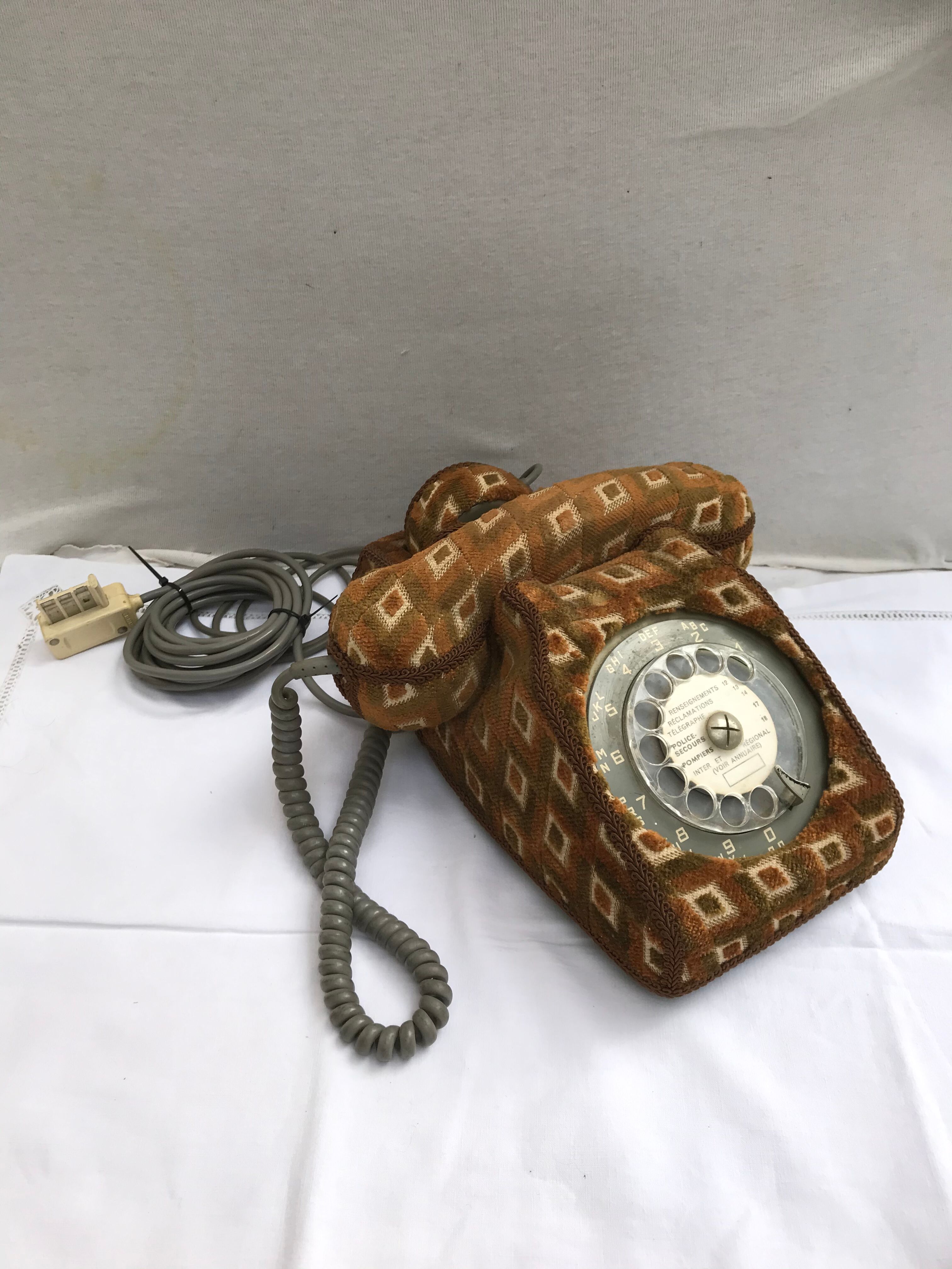 Former bakelite grey phone