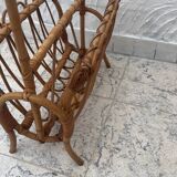 Bamboo magazine rack