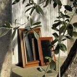 Miroir mural ancien en bois