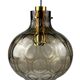 60s 70s ceiling lamp Glashütte Limburg Germany glass & brass Space Age