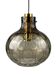 60s 70s ceiling lamp Glashütte Limburg Germany glass & brass Space Age