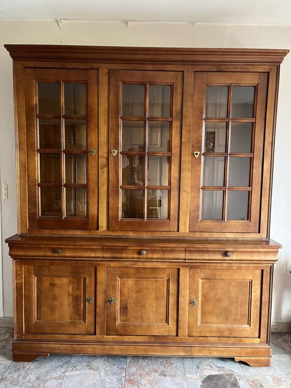 Buffet bibliothèque style Louis Philippe